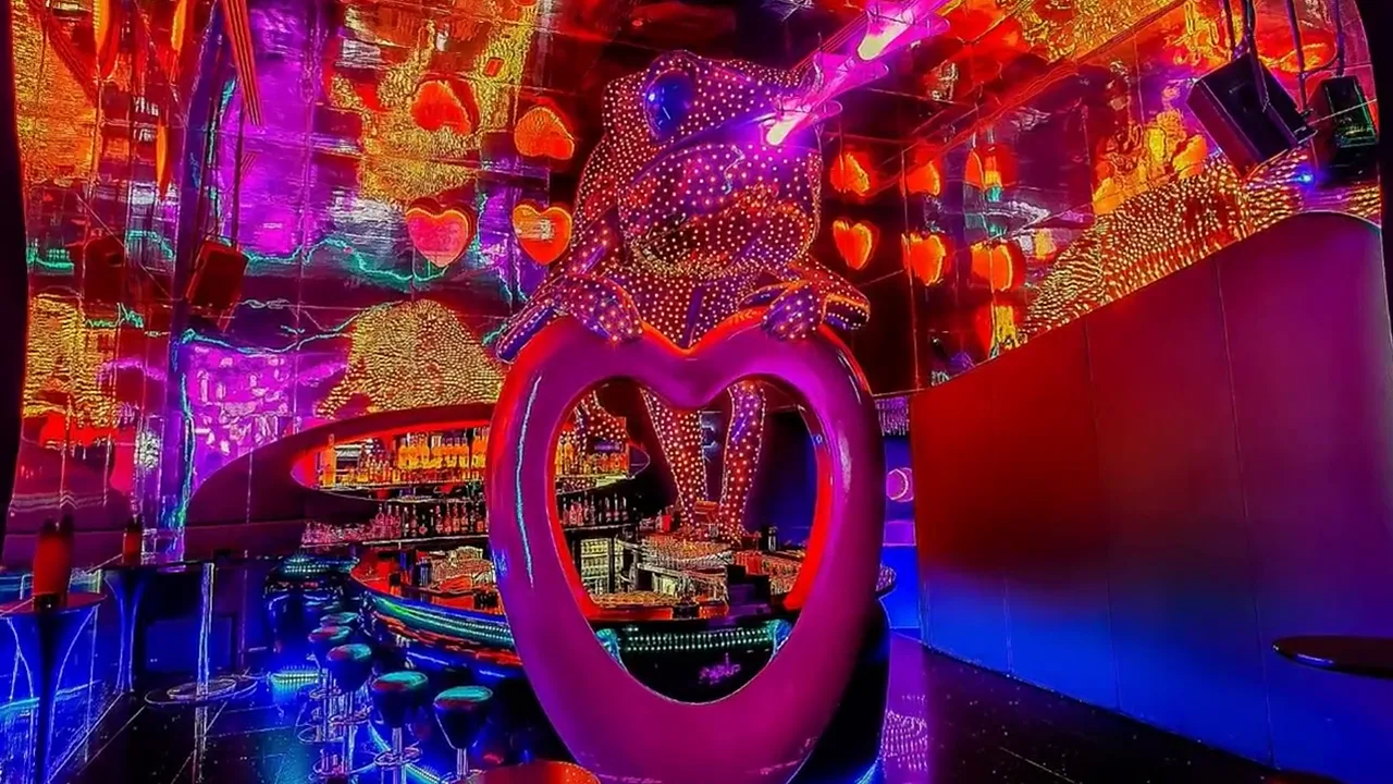 The venue film: the Chameleon Heart, the lasers, the rooms and the crowd